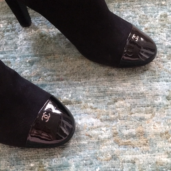 Mint Condition Black Chanel Ankle Boots/booties - Picture 3 of 8
